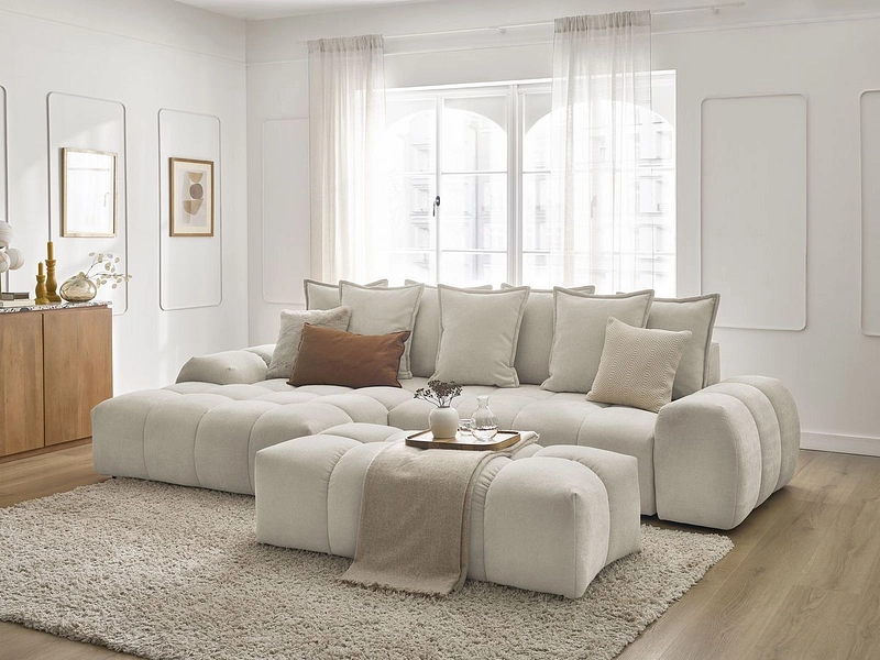 Ecksofa mit Hocker BOBOCHIC EVEREST