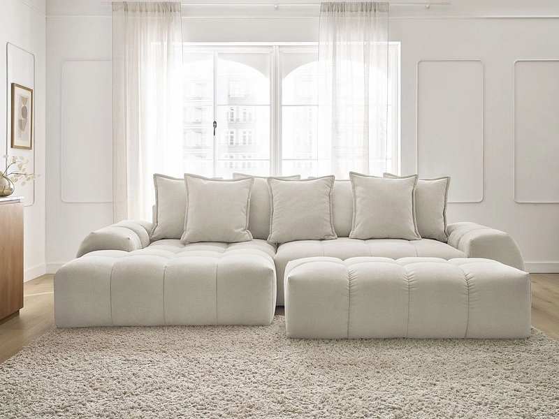 Ecksofa mit Hocker BOBOCHIC EVEREST