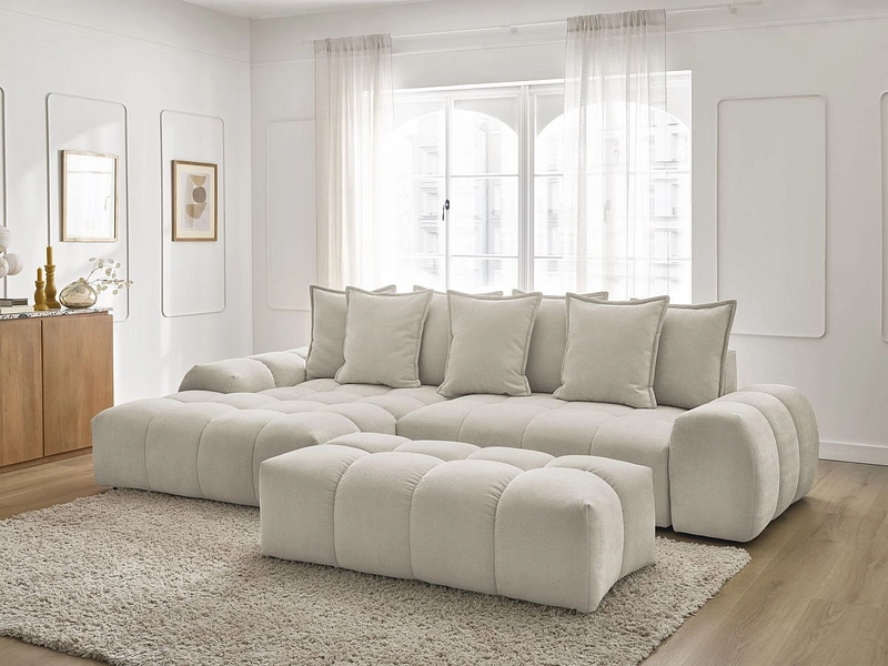 Ecksofa mit Hocker BOBOCHIC EVEREST