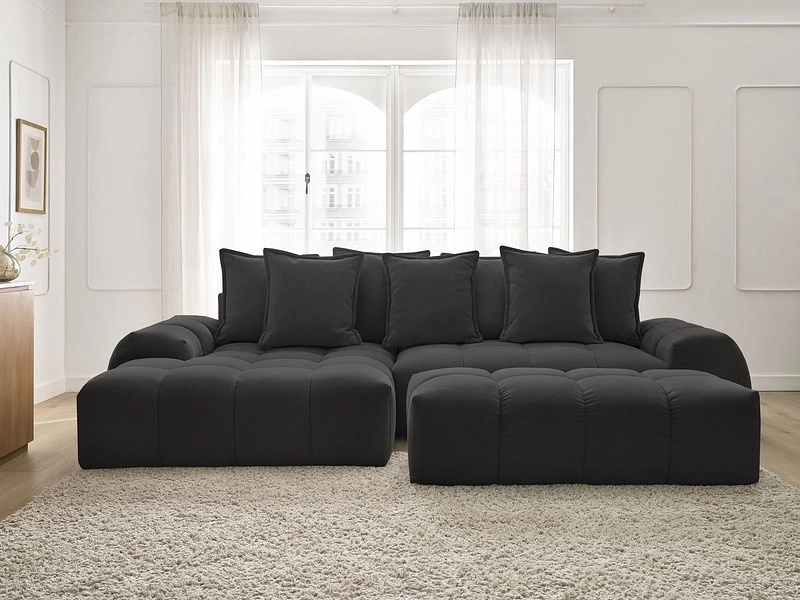 Ecksofa mit Hocker BOBOCHIC EVEREST