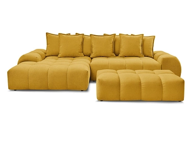 Divano ad angolo con pouf BOBOCHIC EVEREST