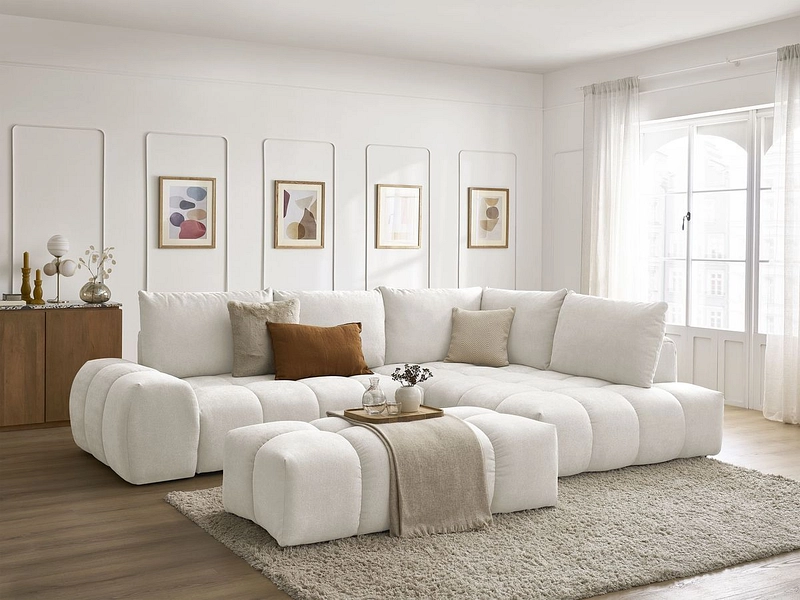 Ecksofa mit Hocker BOBOCHIC EVEREST