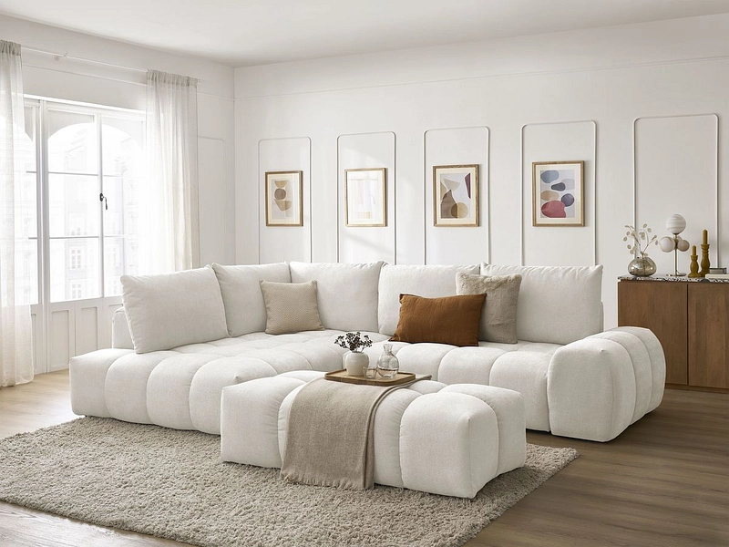 Ecksofa mit Hocker BOBOCHIC EVEREST