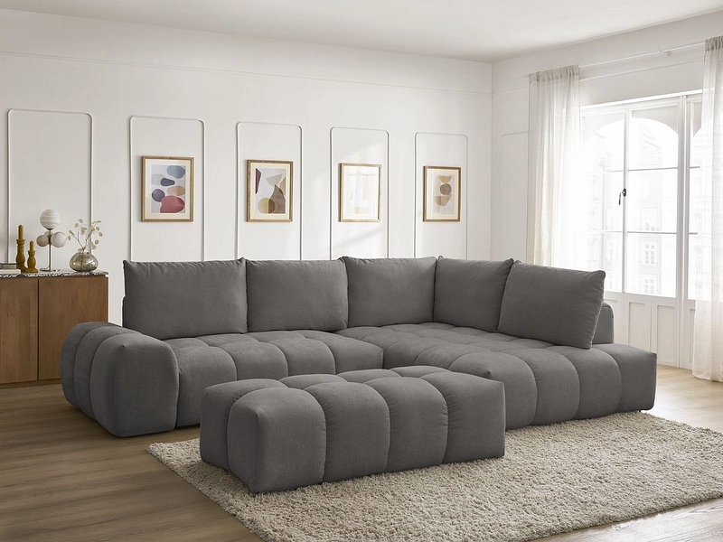 Ecksofa mit Hocker BOBOCHIC EVEREST