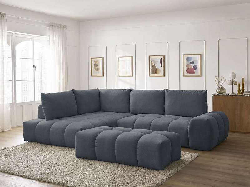 Ecksofa mit Hocker BOBOCHIC EVEREST