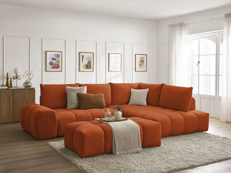 Ecksofa mit Hocker BOBOCHIC EVEREST