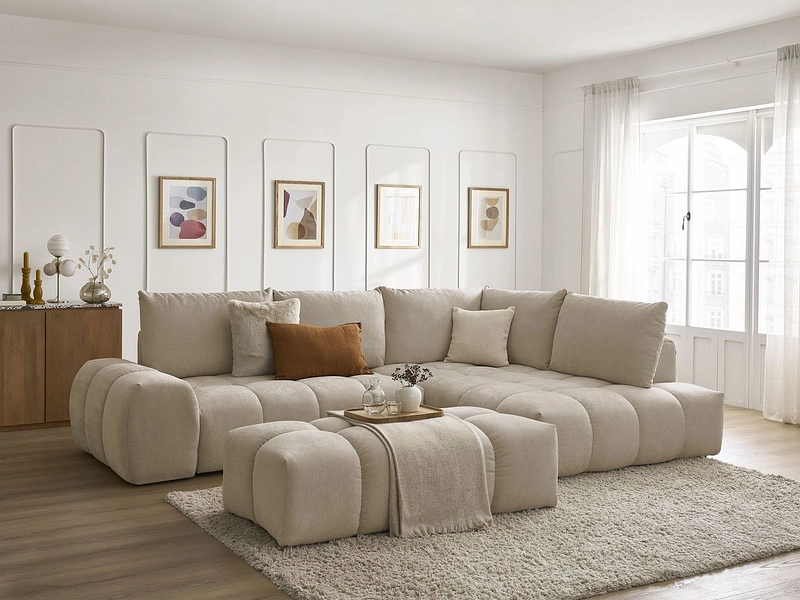Ecksofa mit Hocker BOBOCHIC EVEREST