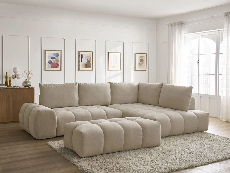 Ecksofa mit Hocker BOBOCHIC EVEREST