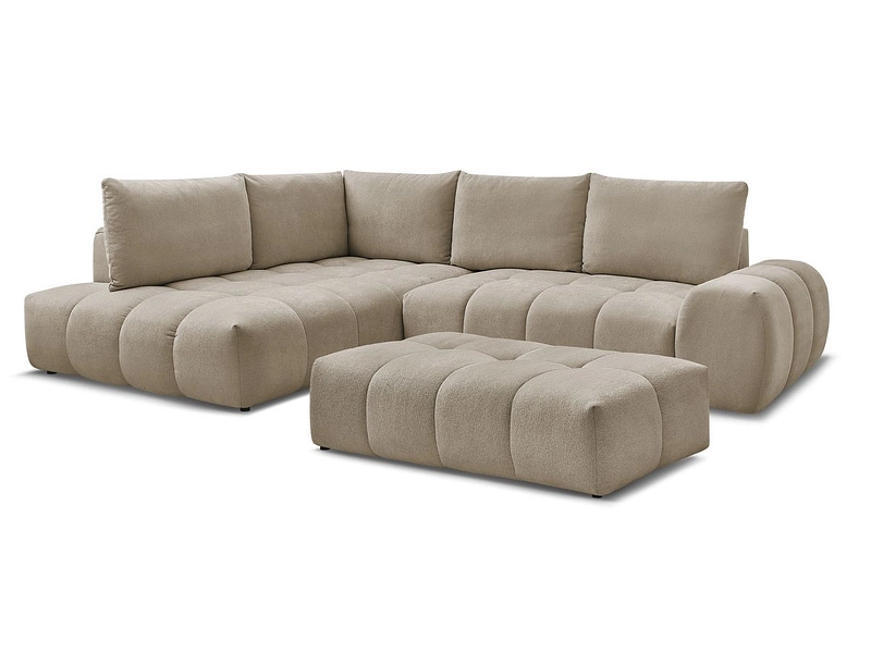 Canapé d'angle avec pouf BOBOCHIC EVEREST