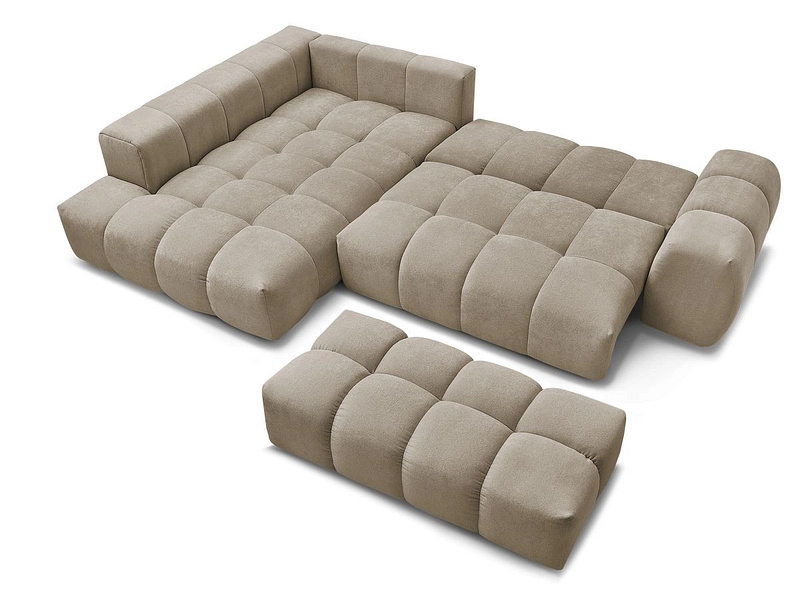Canapé d'angle avec pouf BOBOCHIC EVEREST
