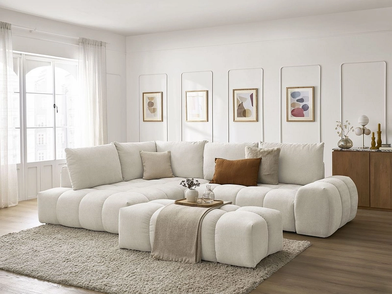 Ecksofa mit Hocker BOBOCHIC EVEREST