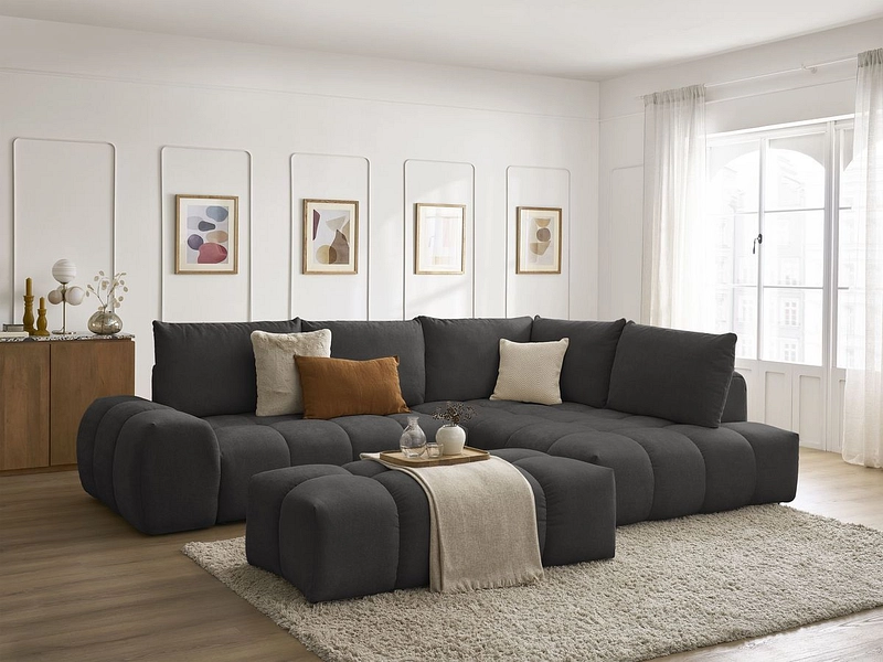 Ecksofa mit Hocker BOBOCHIC EVEREST