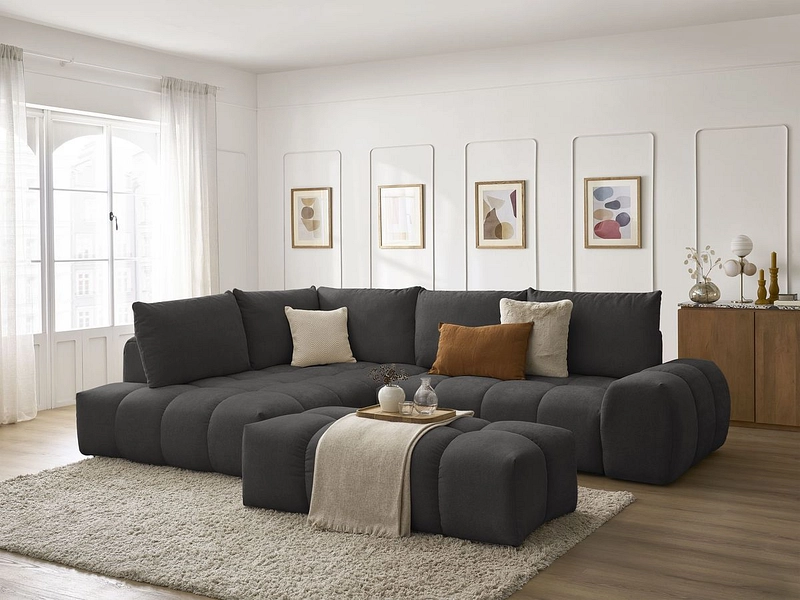 Ecksofa mit Hocker BOBOCHIC EVEREST