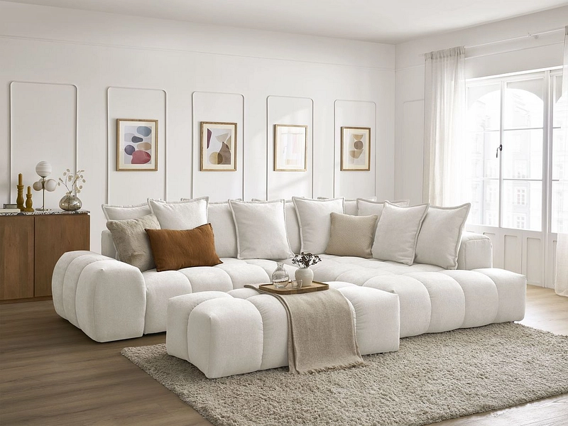 Ecksofa mit Hocker BOBOCHIC EVEREST