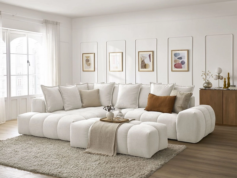 Ecksofa mit Hocker BOBOCHIC EVEREST