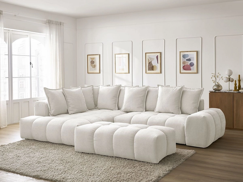 Ecksofa mit Hocker BOBOCHIC EVEREST