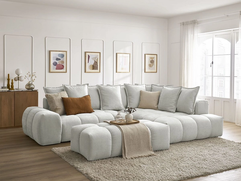 Ecksofa mit Hocker BOBOCHIC EVEREST
