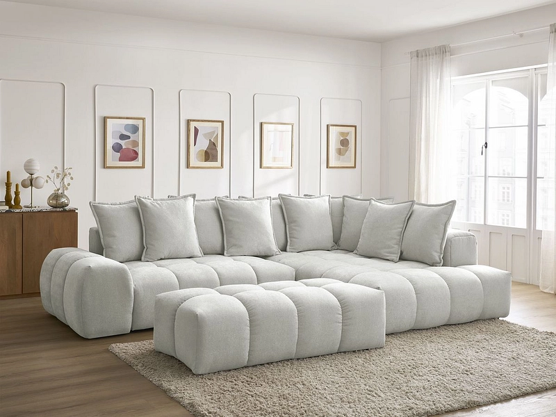 Ecksofa mit Hocker BOBOCHIC EVEREST