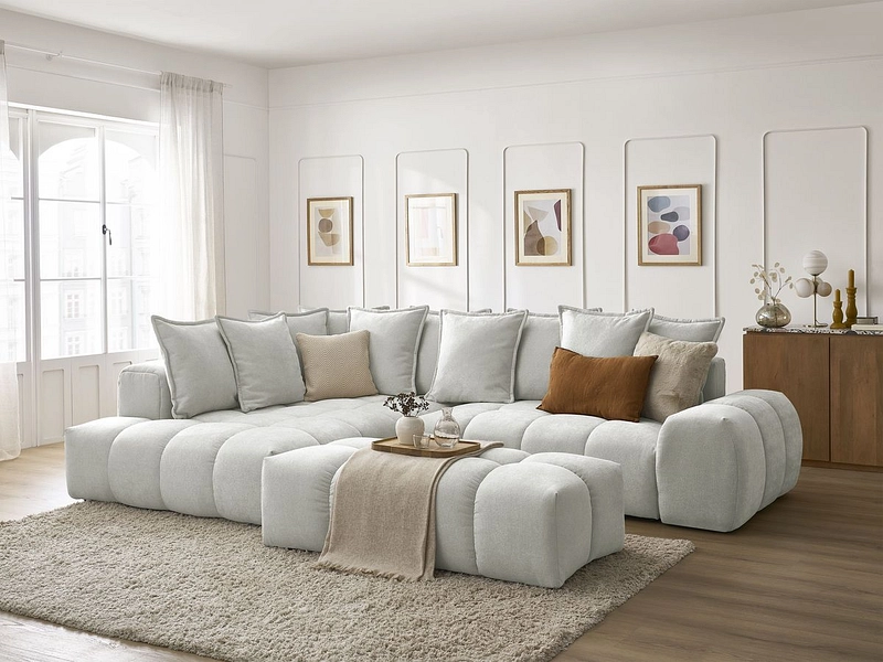 Ecksofa mit Hocker BOBOCHIC EVEREST