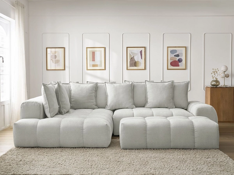 Ecksofa mit Hocker BOBOCHIC EVEREST