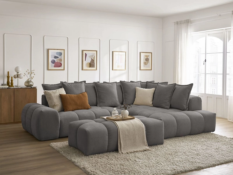 Ecksofa mit Hocker BOBOCHIC EVEREST