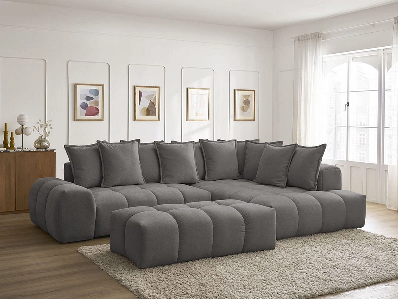 Ecksofa mit Hocker BOBOCHIC EVEREST