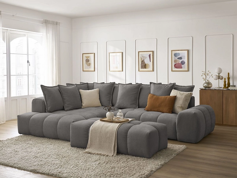 Ecksofa mit Hocker BOBOCHIC EVEREST