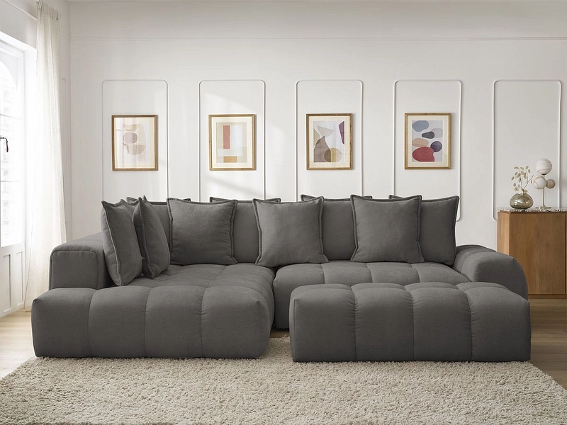 Ecksofa mit Hocker BOBOCHIC EVEREST