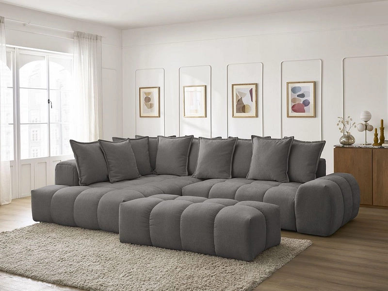 Ecksofa mit Hocker BOBOCHIC EVEREST