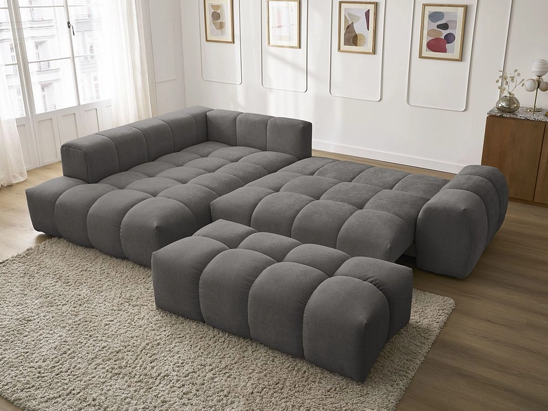 Ecksofa mit Hocker BOBOCHIC EVEREST