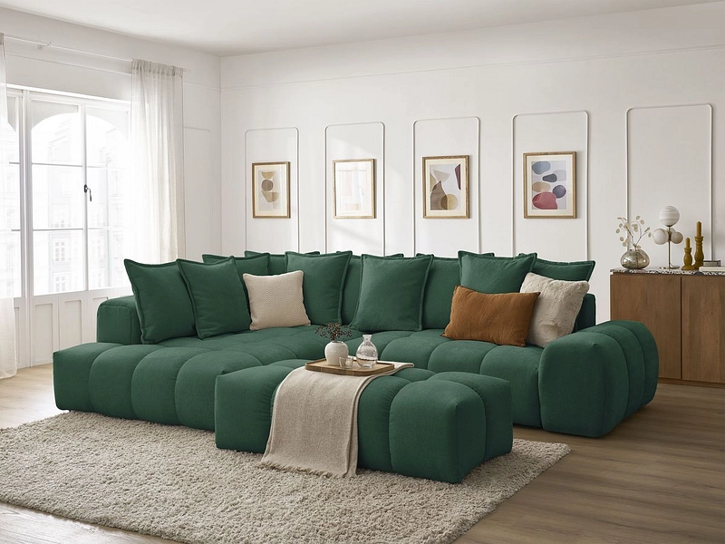 Ecksofa mit Hocker BOBOCHIC EVEREST