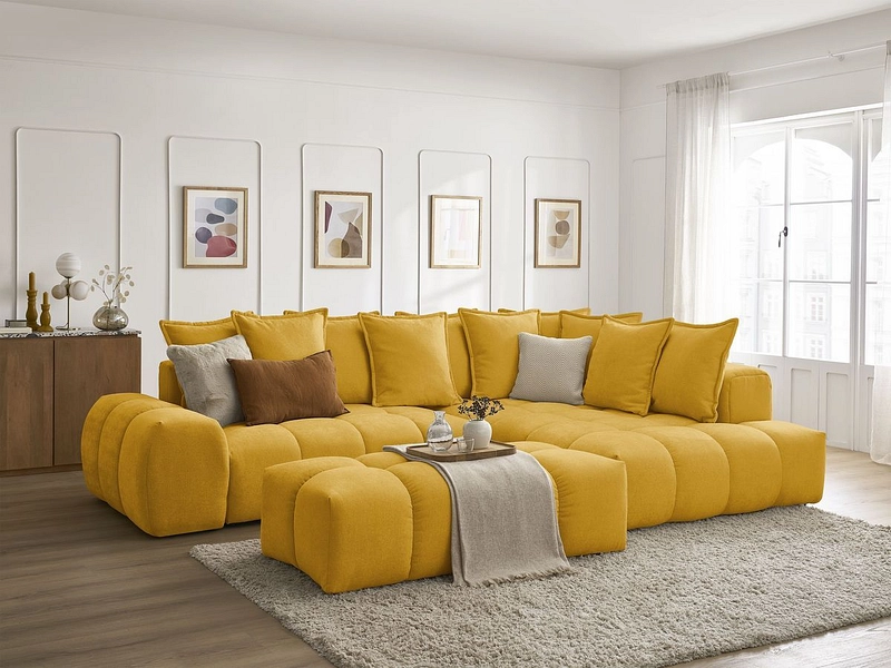 Ecksofa mit Hocker BOBOCHIC EVEREST
