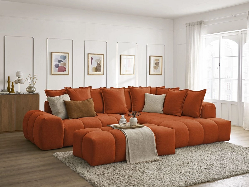 Ecksofa mit Hocker BOBOCHIC EVEREST