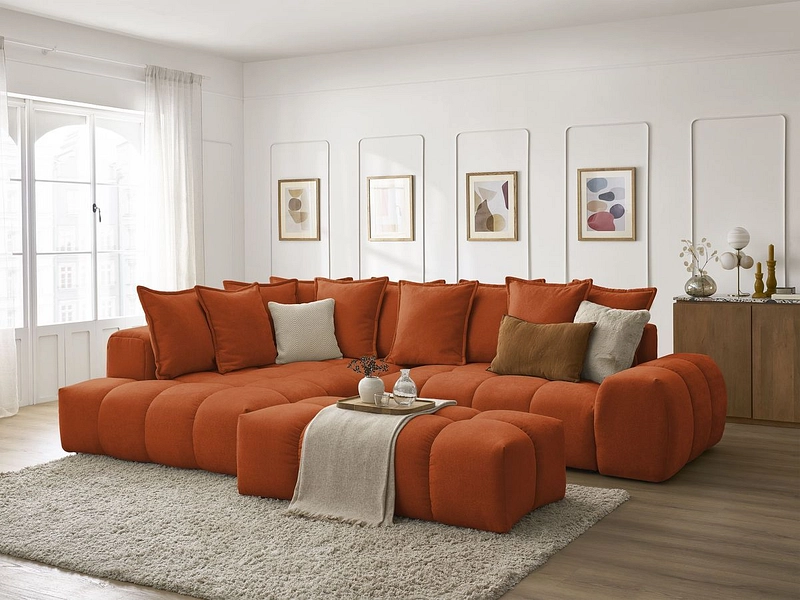 Ecksofa mit Hocker BOBOCHIC EVEREST