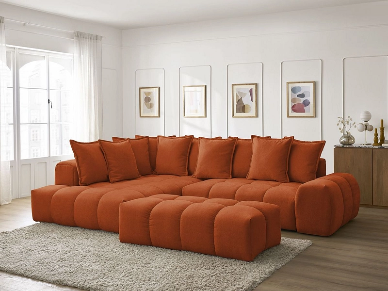 Ecksofa mit Hocker BOBOCHIC EVEREST
