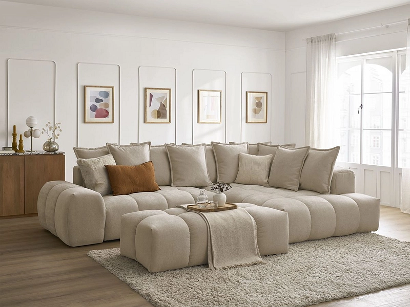Ecksofa mit Hocker BOBOCHIC EVEREST Ecksofa mit Hocker BOBOCHIC EVEREST