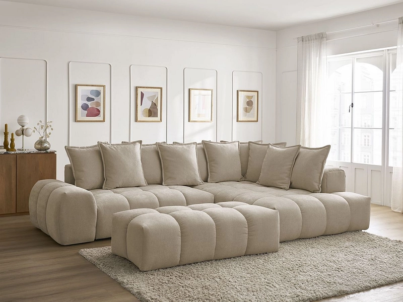 Ecksofa mit Hocker BOBOCHIC EVEREST Ecksofa mit Hocker BOBOCHIC EVEREST