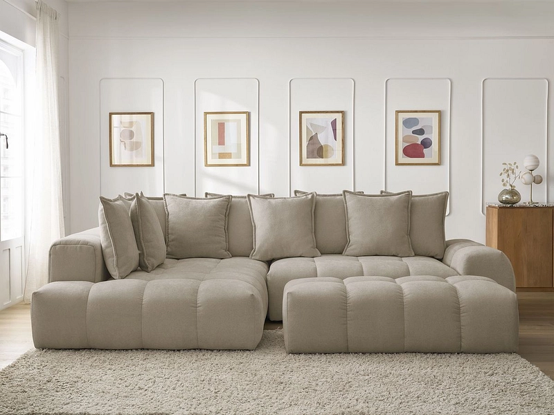 Ecksofa mit Hocker BOBOCHIC EVEREST