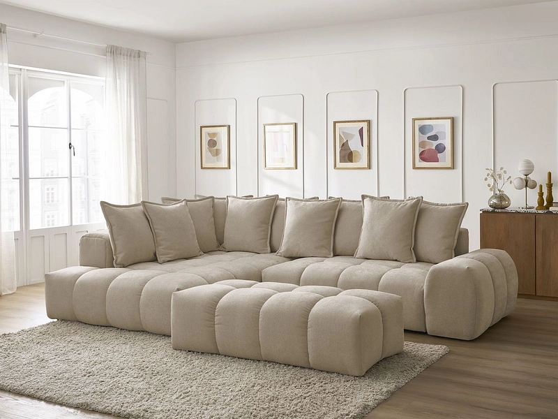 Ecksofa mit Hocker BOBOCHIC EVEREST