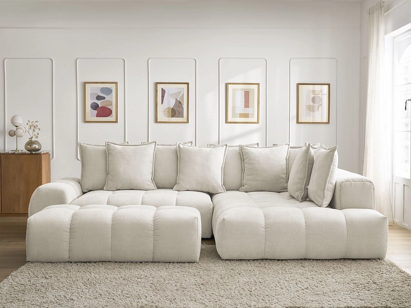 Ecksofa mit Hocker BOBOCHIC EVEREST