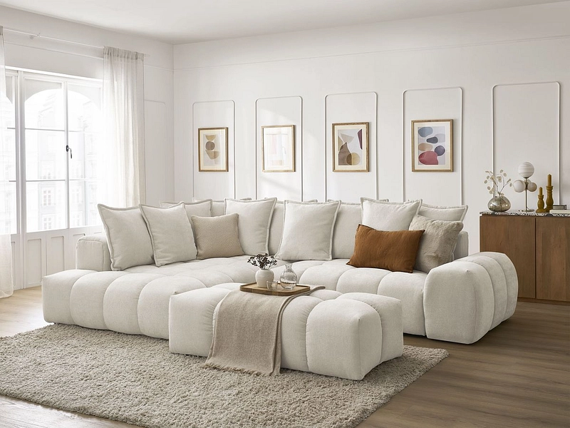 Ecksofa mit Hocker BOBOCHIC EVEREST