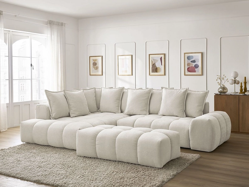 Ecksofa mit Hocker BOBOCHIC EVEREST