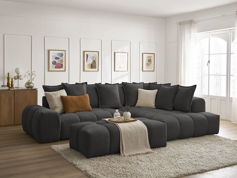 Ecksofa mit Hocker BOBOCHIC EVEREST