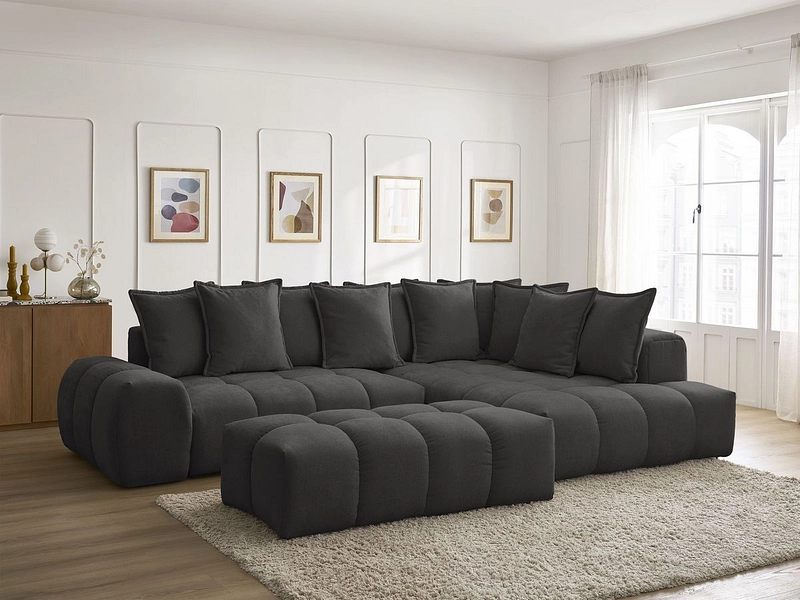 Ecksofa mit Hocker BOBOCHIC EVEREST