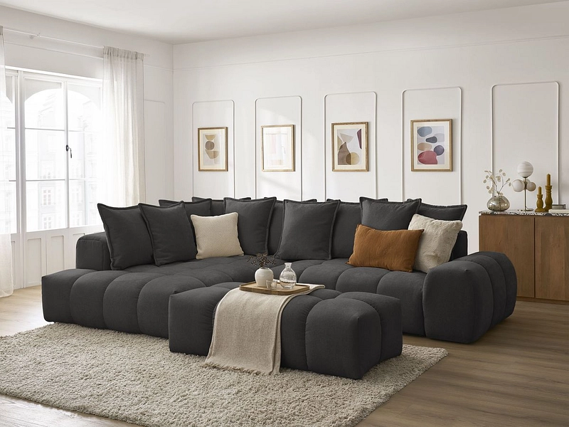 Ecksofa mit Hocker BOBOCHIC EVEREST