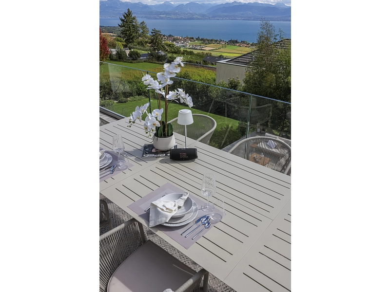 Table de jardin extensible CHAMPAGNE