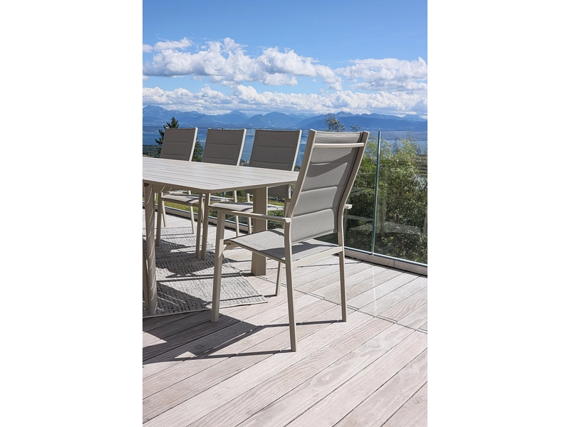 Table de jardin extensible CHAMPAGNE