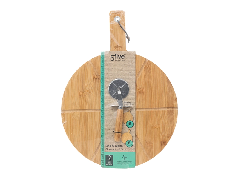 5 FIVE SIMPLY SMART Tagliere TAGLIO Legno massiccio beige