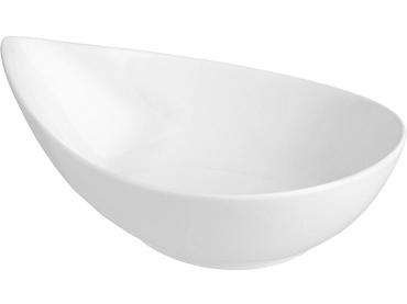 Präsentierplatte GOUTTE porzellan weiss