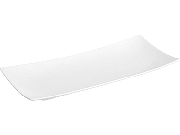 Präsentierplatte CLAIRE porzellan weiss